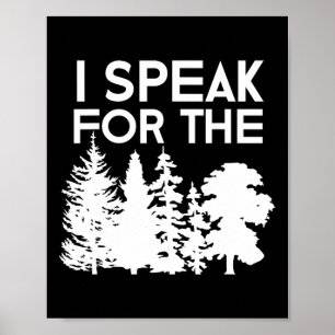 Affiche Je Parle Pour Les Arbres Jours des terres Hommes F