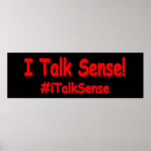 Affiche "Je Parle Sens" Joli Design. Acheter maintenant