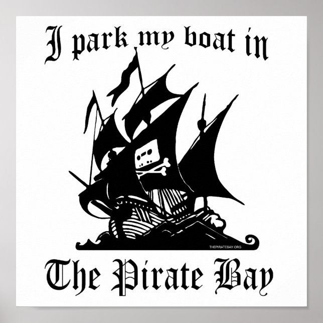 Affiche Je pars mon bateau dans la baie Pirate (Devant)