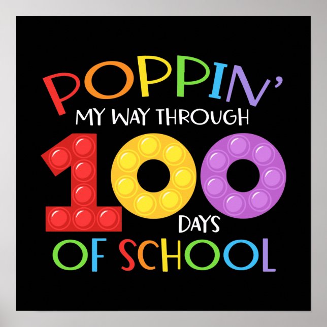Affiche Je passe 100 jours à l'école (Devant)