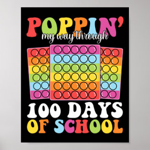 Affiche Je Passe Mon Chemin À Travers 100 Jours De Cours D
