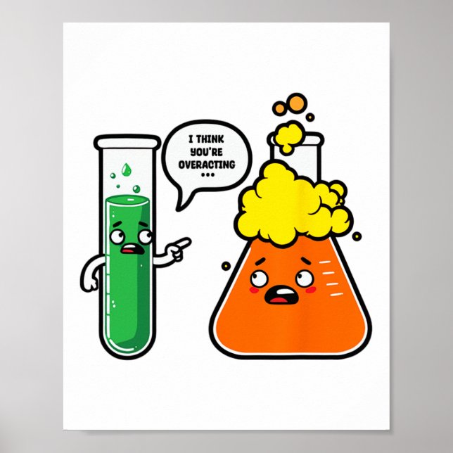 Affiche Je pense que vous réagissez de manière excessive P (Devant)