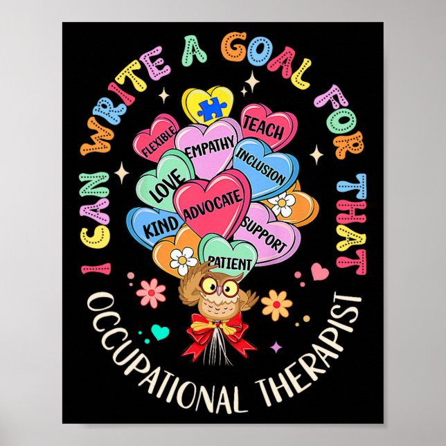 Affiche Je Peux Écrire L'Objectif Pour Cette Thérapie Prof (Devant)