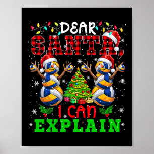 Affiche Je Peux Expliquer Les Snowmen De Noël Jouer Au Vol