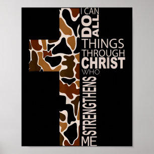 Affiche Je peux faire toutes choses par Christ Camouflage