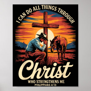 Affiche Je peux faire toutes choses par Christ Cowboy Chré