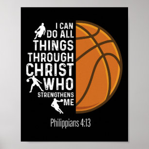Affiche Je peux faire toutes choses par Christ - Joueur de