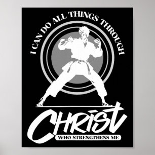 Affiche Je peux faire toutes choses par Christ - Karate Ma
