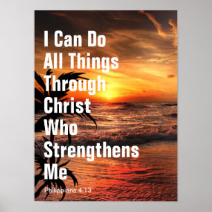 Affiche Je peux faire toutes choses par Christ qui me fort