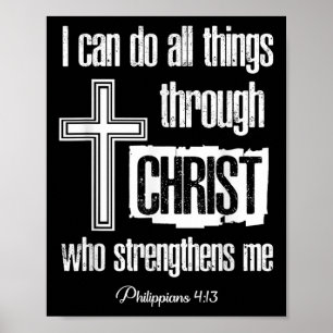 Affiche Je peux faire toutes choses par Christ qui me fort