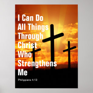 Affiche Je peux faire toutes choses par Christ qui me fort