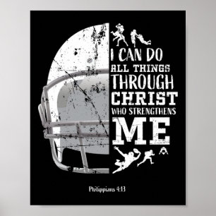Affiche Je peux faire toutes choses par le Christ Football