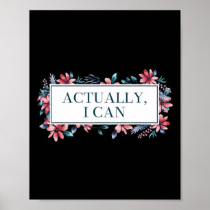 Affiche Je peux féminiser l'égalité des sexes Droits des f