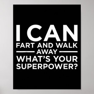 Affiche Je Peux Piquer Et Partir De Superpower Funny Sarca
