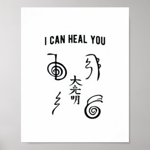 Affiche Je peux te guérir Cadeau Reikimaster Reiki