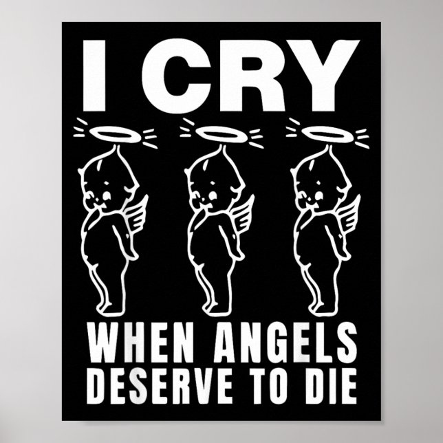 Affiche Je pleure quand les anges méritent de mourir (Devant)