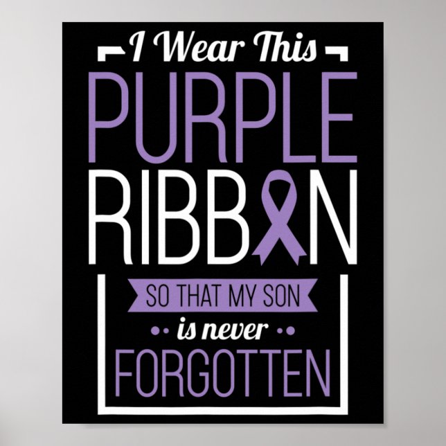 Affiche Je Porte Ce Ruban Violet Surdose Jour G (Devant)