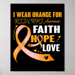 Affiche Je Porte De L'Orange Pour Les Cadeaux De Sensibili
