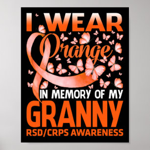 Affiche Je Porte De L'Orange Pour Ma Granny Rsd Crps Sensi