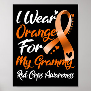Affiche Je Porte De L'Orange Pour Mon Grammy Rsd Crps Sens