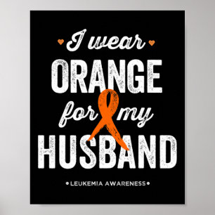 Affiche Je Porte De L'Orange Pour Mon Mari