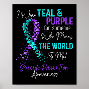 Affiche Je Porte Des Experts Turquoises Et Violets En Prév