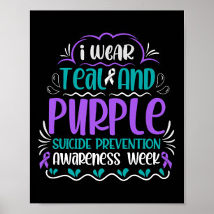 Affiche Je Porte Des Experts Turquoises Et Violets En Prév