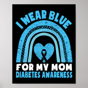 Affiche Je Porte Du Bleu Pour Ma Mère Sensibilisation Au D