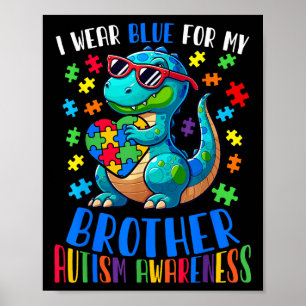 Affiche Je Porte Du Bleu Pour Mon Frère Sensibilisation su