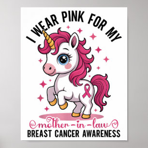 Affiche Je Porte Du Nk Pour Ma belle-mère Cancer du Sein C
