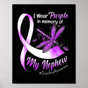 Affiche Je Porte Du Purple En Mémoire De Mon Surdose Nephe