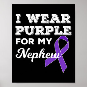 Affiche Je Porte Du Purple Pour Ma Journée De Sensibilisat