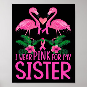 Affiche Je Porte Du Rose Pour La Sensibilisation Au Cancer