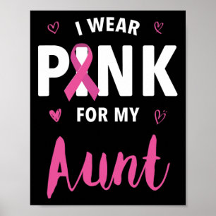 Affiche Je Porte Du Rose Pour Ma Tante Sensibilisation Au