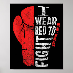 Affiche Je porte du rouge pour lutter contre la sensibilis