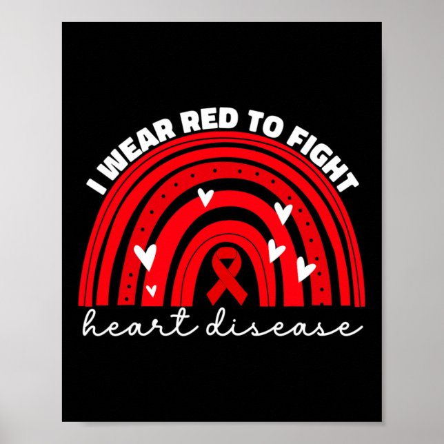 Affiche Je Porte Du Rouge Pour Lutter Contre La Sensibilis (Devant)