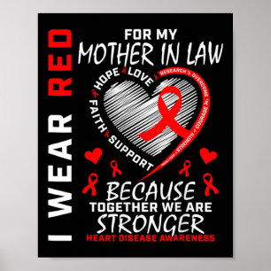 Affiche Je Porte Du Rouge Pour Ma Mère En Droit Maladie Ca