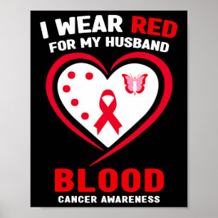 Affiche Je Porte Du Rouge Pour Mon Mari Sensibilisation Au