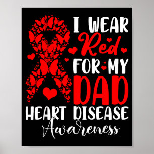 Affiche Je porte du rouge pour mon père, Mois de sensibili