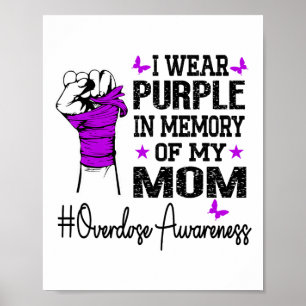 Affiche Je porte du violet en mémoire de ma mère Sensibili