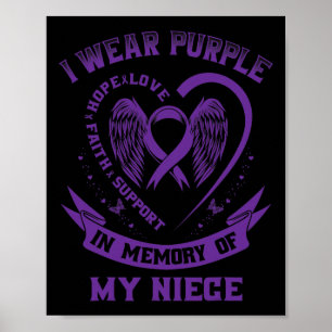 Affiche Je porte du violet en mémoire de ma nièce Epilepsi