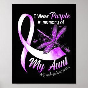 Affiche Je Porte Du Violet En Mémoire De Mon Adjudant De L