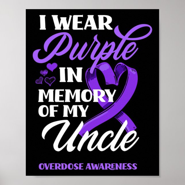 Affiche Je porte du violet en mémoire de mon oncle sensibi (Devant)