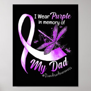 Affiche Je Porte Du Violet En Mémoire De Mon Papa, Surdose