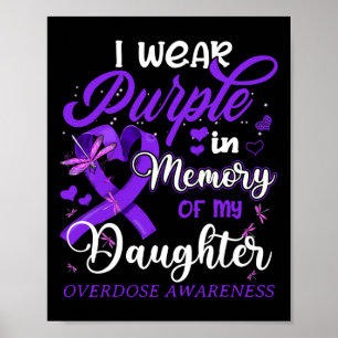 Affiche Je Porte Du Violet En Mémoire Pour Ma Fille Surdos