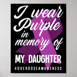 Affiche Je Porte Du Violet En Mémoire Pour Ma Fille Surdos