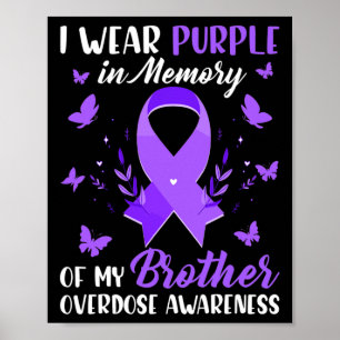 Affiche Je Porte Du Violet En Mémoire Pour Mon Frère Surdo