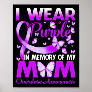 Affiche Je Porte Du Violet En Mémoire Pour Mon Mère Surdos