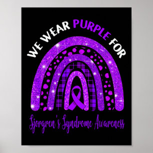 Affiche Je Porte Du Violet Pour La Réduction De La Sensibi