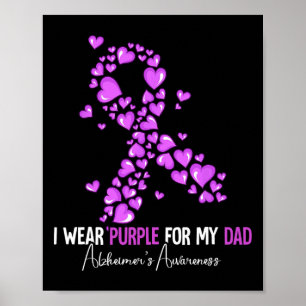 Affiche Je porte du violet pour la sensibilisation à la ma